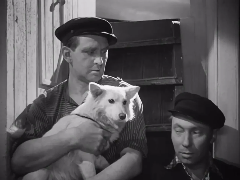 Gustav Knuth und Carl Raddatz im Film "Unter den Brücken" (1946)