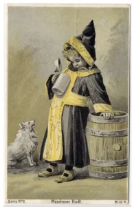 Ansichtskarte Münchner Kindl mit Spitz