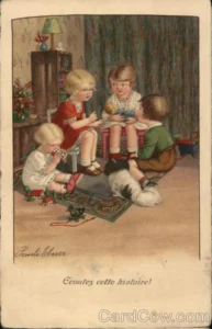 AK-SZ-Ebner, Pauline (1873-1949) JJJJ ,,Ecoutez Cette Histoire!''
