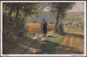 Hey, Paul (1867 - 1952) JJJJ Morgenspaziergang