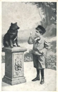 Bube dressiert seinen Hund