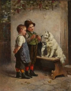 Adler, Edmund (1876 – 1965) JJJJ Looking for Treats