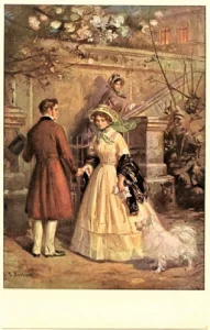Ansichtskarte - Einladung zum Ball 1912