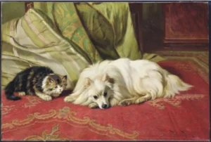 Barker, Wright (1864 – 1941) JJJJ W’t You Play, 1941, signiert ,,Wright Barker‘‘