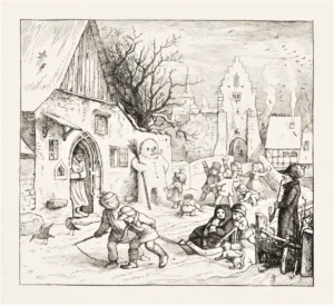 Becker, Carl Adolph Emil von Lichtenström 1858 Der Winter ist ein rechter Mann, nach Adrian Ludwig Richter ,,Im Winter'