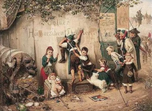 Beinke, Fritz (1842 – 1907) Hänneschen Theater Köln, Die frechen Jungen