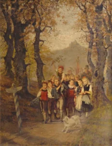 Beinke, Fritz (1842 – 1907) JJJJ Der Schulausflug 2