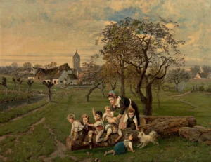 Beinke, Fritz (1842 – 1907) JJJJ Frühlingsmorgen