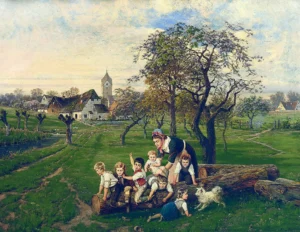 Beinke, Fritz (1842 – 1907) JJJJ Frühlingsmorgen 2