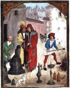 Bellcaster, Code Behem, „Ludwisarz“, 1505, Jagiellosska Bibliothek, Krakau, Balthazar Behem Codex, Bellcaster 1505