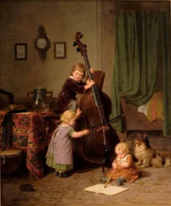 Boettcher, Christian Eduard (1818 – 1889), 1860, Die Musikstunde
