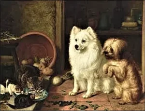 Couldery, Horatio Henry (1832 - 1918) 1900 (ca.) Die eifersüchtigen Besucher. (The Jealous Visitors) A