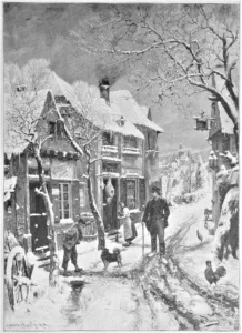 Daelen, Eduard (1848–1923), 1886 Auf der Wanderschaft, nach einem Gemälde in ,,Die Gartenlaube'' S. 161
