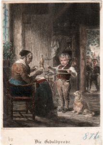 Die Geduldsprobe, William_Colley_Wrankmore, Stahlstich, nach H. Kretzschmer