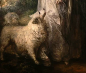 Gainsborough, Thomas (1727 - 1788) 1785 Mr and Mrs William Hallet - The morning walk Ausschnitt