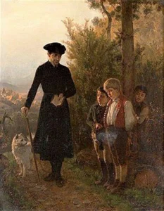 Hiddemann, Friedrich Peter (1829 – 1892) JJJJ Der Lehrer