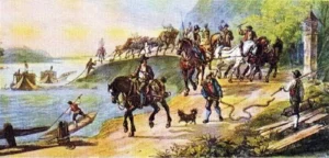 Höchle, Johann Nepomuk (1790 – 1835) 1830 (ca.) Der Schiffzug, (c) Museum Wien