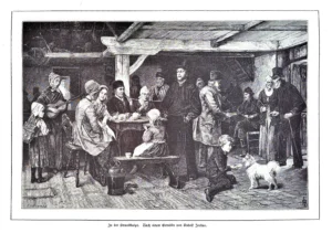 Jordan, Rudolf (1819 - 1887) 1884 ,,In der Strandkneipe'', in ,,Illustrirte Zeitung'', 06. Nov. 1886