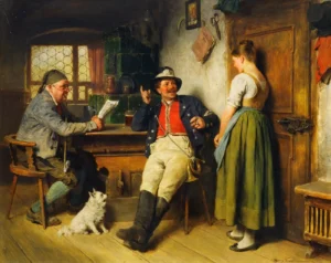 Kauffmann, Hugo (1844 – 1915) 1891 Personen in einer Schänke