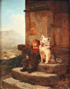 Kindler, Albert (1833 – 1876) JJJJ Pojke med spets