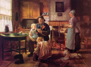 Kirberg, Otto Karl (1859 – 1926) JJJJ Returning home