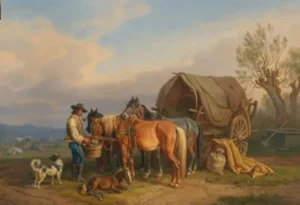 Klein, Johann Adam (1792 – 1875) 1850 Rast auf der Weide, signiert, datiert J. Klein 1850