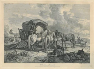 Klein, Johann Adam (1792 - 1875). 1832 Wallachisches Fuhrwerk