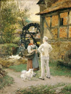 Richter, Adrian Ludwig (1803 – 1884) 1845 Der Dorfgeiger