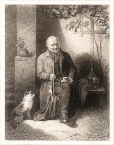 Pommer, G. 1856 (ca.) Nach Tisch, nach Friedrich Friedländer beim Österr. Lloyd