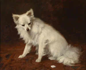 Rainer-Istvánffy, Gabriella (1875-1964) 1919 Weißer Spitz