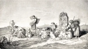 Richter, Adrian Ludwig (1803 - 1884) 1866 Ährenlese
