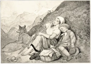 Richter-Adrian-Ludwig-1803-1884-1872-Schlafende-Kinder