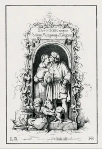 Richter, Adrian Ludwig (1803 - 1884) 1877 Der Herr segne deinen Ausgang und Eingang, Druck