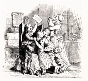 Richter, Adrian Ludwig (1803 - 1884) 1877 Familienschatz S. 01