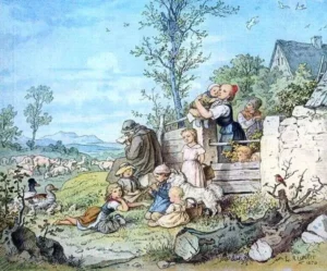 Richter, Adrian Ludwig (1803 - 1884) JJJJ Frühling (1)