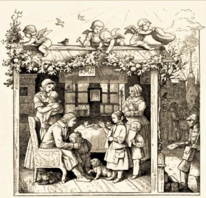 Richter, Adrian Ludwig (1803 - 1884) JJJJ Lass auch dies Jahr gesegnet sein (2)