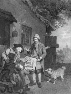 Romanet, Antoine Louis (1742-nach 1810) JJJJJ nach einem Gemälde von Johann Conrad Seekatz (1719-68), Der Kupferstichhändler (1767)