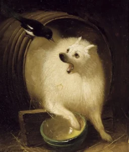 
Ronner-Knip, Henriette (1821 – 1909) JJJJ De Hond en de Ekster
