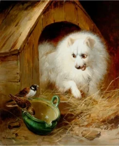 
Ronner-Knip, Henriette (1821 – 1909) JJJJ Ungebetene Gäste,