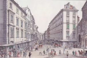 Schutz, Carl (1745 – 1800) 1786 Der Kohlmarkt in Wien