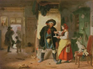 Seydel, Eduard Gustav (1822 – 1881) JJJJ Ein wärmender Schluck, mein Herr?