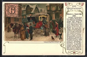 Thurn und Taxische Post, Postkutsche und Bürger 1903