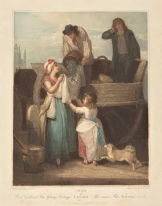 Vendramini, Giovanni (1769 – 1839), 1795, Schreie aus London – Frisch gesammelte Erbsens, Young Hastings B