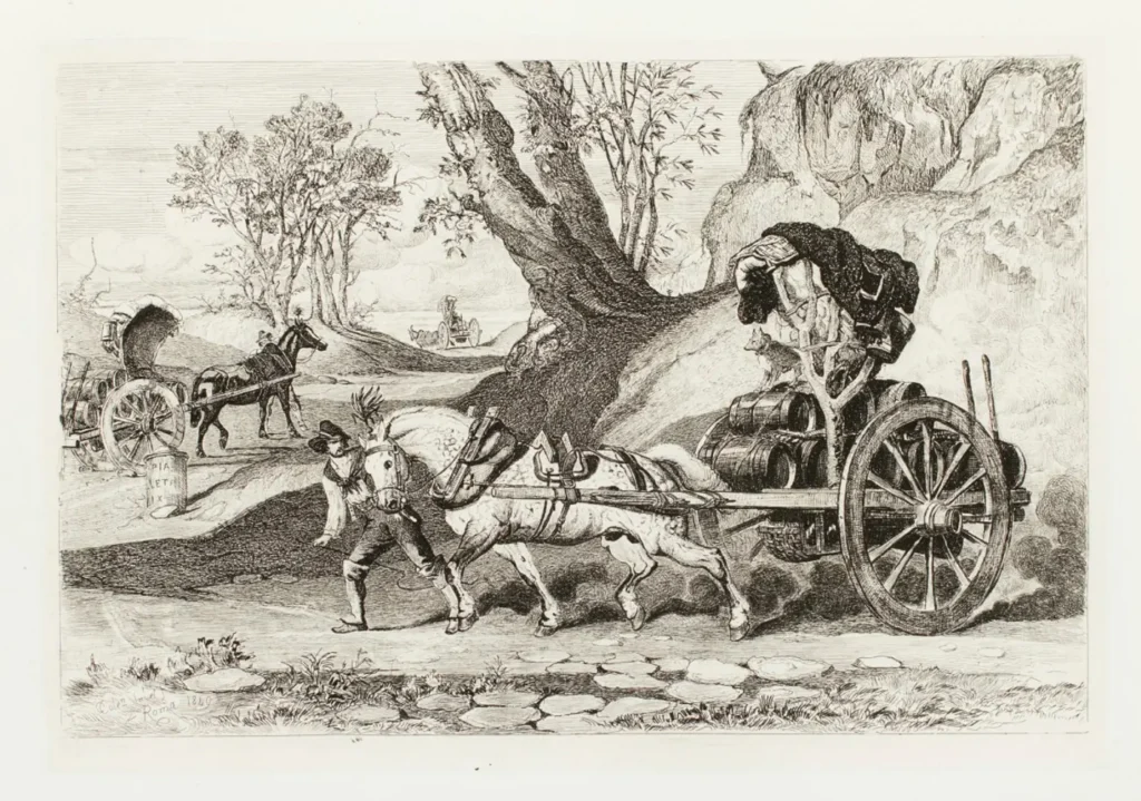Coleman, Charles 1850 Weintransport