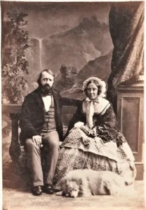 Alexander James Beresford Beresford Hope; Lady Mildred Arabella Charlotte Henrietta Beresford Hope (née Gascoyne-Cecil), Foto: Camille Silvy,1860
