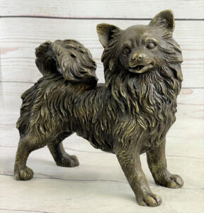 Bronze Spitz, signiert, Art Deco Stil, Abb. 02