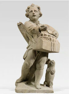 Knabe mit Hund (ähnl. Melitäer), Salben verkaufend, Johann Peter Wagner, 1775, Bayerisches Nationalmuseum