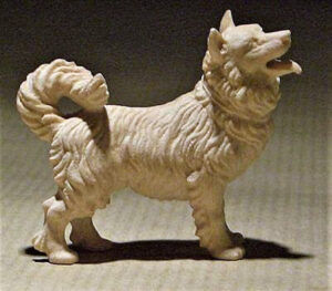 Krippenfigur Spitz (Holz), älter