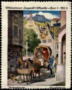 Münchner Jugend-Marke (Entwurf von J. Frank)
