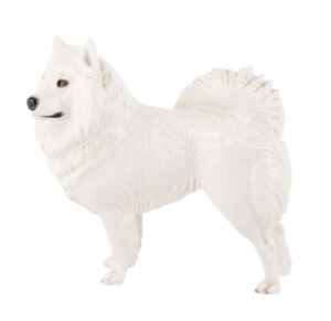 Nymphenburg, Stehender Spitz, Entwurf von Konrad Schmid, 1930, H. 21,5 cm. L. 22 cm, Abb. 02